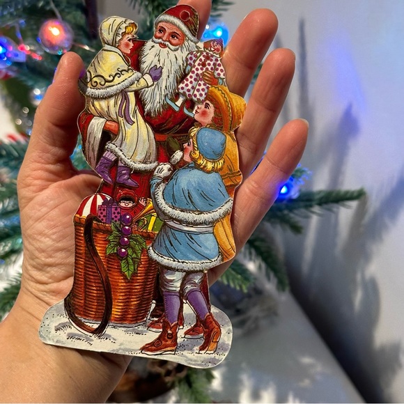 Christmas Ornaments Card Board Printed Image Santa Christmas ornaments - Picture 11 of 16